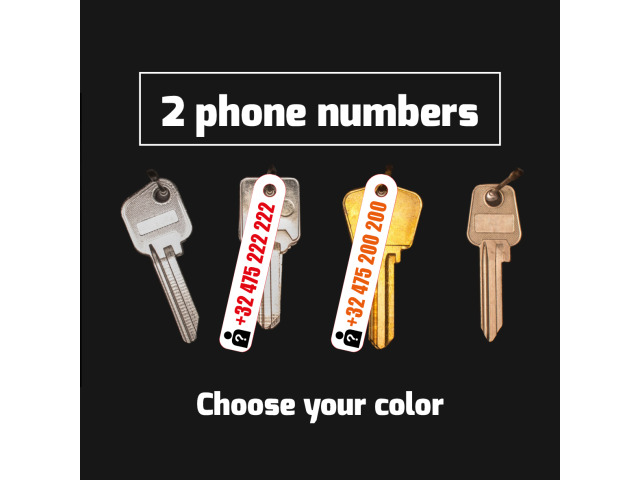 Lost key 2 contactnummers 2 x 20 contactnummers per bord