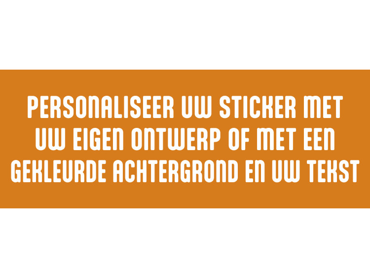 Sticker PERSONNALISATIE